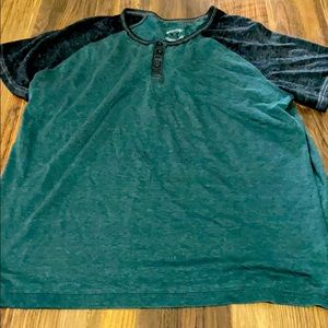 Machine Green and Black Short Sleeve Tee